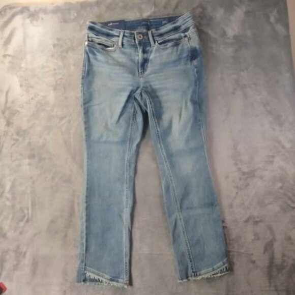 J. Jill Denim - J.Jill Blue Demi Bootcut Havana Wash Jeans 2P RawHem Soft Stretch Everyday Jeans